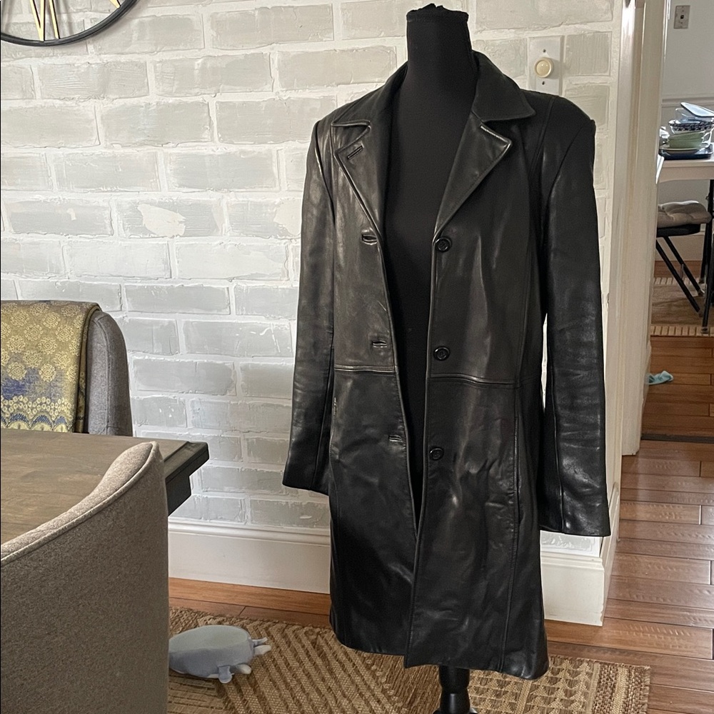 Alfani Women's Black Leather Jacket